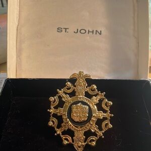 St. John faux brooch